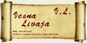 Vesna Livaja vizit kartica
